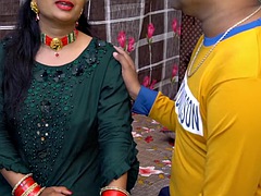 Desi Pari Bhabhi fucked by Devar on birthday talking Hindi