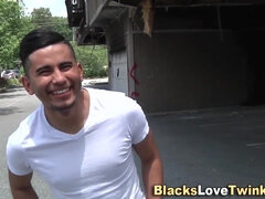 Latino suck black dong and gets bootie fucked - Interracial