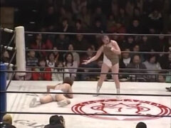 japanese wrestling stinkface at 1:56