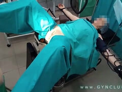 Gynecologist having joy with the patient