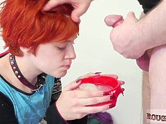 Bondage ass-bang fuck machine cummie the painal cum cat