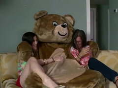 The dancing bear is getting it on with some slutty women