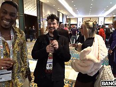 Pornstars Blake Blossom, Valerica Steele, Brenna Mckenna & more get down and dirty with Logan Xander at The 2023 AVN