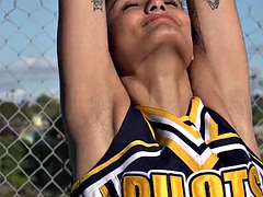 Full cheerleader shoot - underarms, cosplay and more