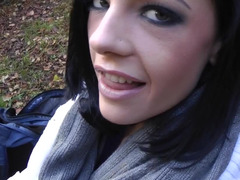 Kukk suging, Brunette, Sexy undertøy, Utendørs, Prostituert, Offentlig, Ludder, Leker