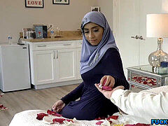 yam-sized Hijab virgin poked On Her Wedding Night