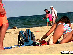 Playa, Desnudo, Público, Adolescente, Voyeur