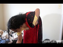 Horny Lily Hindi gets creampied inside Tutor's Mom's Friend's House