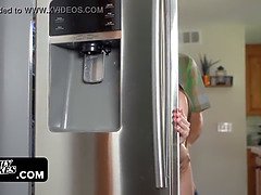Horny Stepdaddy Disciplines His Stepdaughter For Exposing Her Perfect Booty