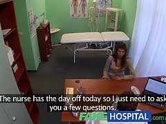 Sexy Brunette Teen begs for medical attention & gets her itches solved