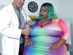 Real bbw ebony tit exam