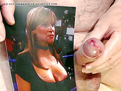 Steph McMahon WWE jizm Tribute. giant stream on her Tits & Face.