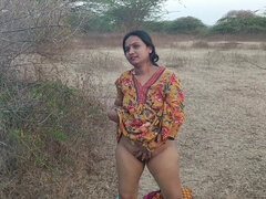 Punjabi Dress Wearing Aunty Cheat in Jungle with Neighbour