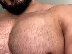 EXCITING pectoral worship and pec bouncing