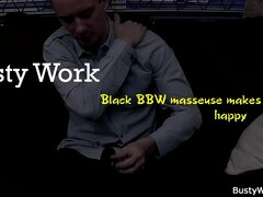 Black BBW masseuse makes sure the ending is happy - milf