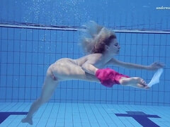 Pool girl movie with impressive Elena from Underwater Show