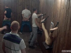 Czech Glory Hole Adventure - Big Titted Blonde, Part 4