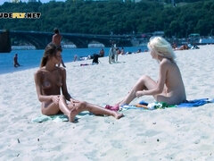 Young nudist fresh hotties caught on a hidden camera