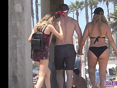 taut arse bikini Teens At The Beach Spy Cam voyeur