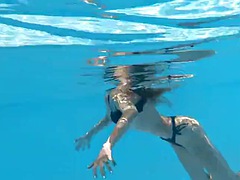 The hottest tightest little babe Bonnie Dolce underwater