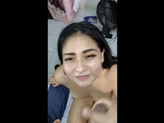 I let my husband punish my step sister by walking her naked and filling her face with cum