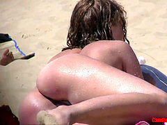 shaven cooter naturist Young Milf Beach Voyeur HD Video