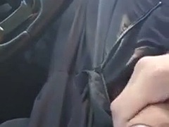 Masturbate in the Uber car in public