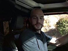 Oh my god this trans hitchhiker sucks cock for a ride