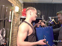 More from try Before you Buy. A Guy tries on Rubber Gear & boots & Plays Before he Buys
