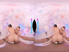 Experience the ultimate threesome with Sera Ryder & Anna Claire Clouds in VR