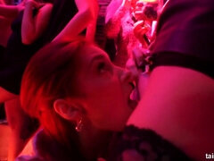 Hot drunk sluts go wild in the night czech club