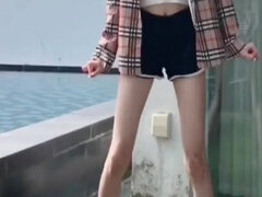 Amatööri, Aasialainen, Kotitekoinen, Itsetyydytys, Luonnolliset tissit, Ulkona, Julkinen, Teini