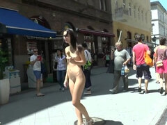 Naked Aiko May has fun In Budapest