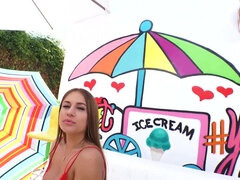 In den arsch, Grosser arsch, Grosse titten, Klaffend, Milf, Im freien, Pov, Titten