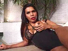 사정 샷, 에보니, 여자친구, 힐, 수음, 성전환자