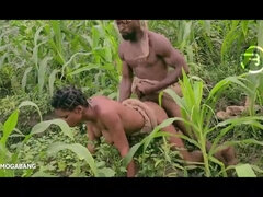 Amaka the village hoe visited Okoro in the farm for swift deep-throat job