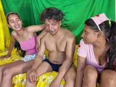 Avsugning, Hemmagjord, Indisk, Mager, Tonåring, Trekant