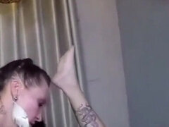 아마추어, 오랄섹스, 흑갈색 머리, 라티나, 풀