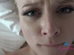 Enthousiasteling, Sperma, Daddy, Vriendin, Olie, Orgasme, Gezichtspunt, Kut duiken