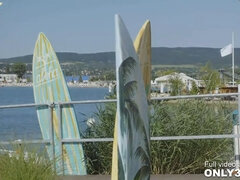 Blondýna, Kuřba, Hd, Výprask, Přírodní prsa, Venku, Na veřejnosti, Rumunské