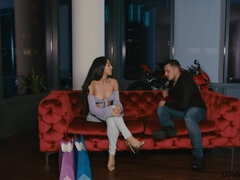 Veľké péro, Brunetka, Striekanie semena, Hlboký orál, Fetiš, Fetiš nôh, Hd, Latinskej