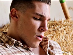 NextDoorRaw - Farmer Spencer caught jerking off in the barn