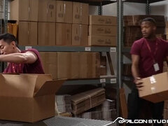 Warehouse Asian Jock Gets Fucked By Coworkers BBC
