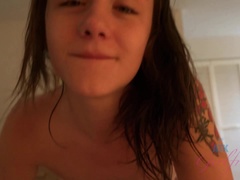 Rosalyn gets all clean and ready to fuck.