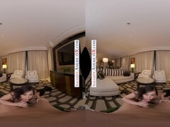 Tredimensionel, Røvslikning, Pik sutte, Brunette, Sædskud, Håndjob, Hæle, Naturlige bryster