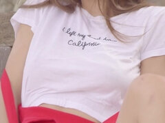 Perse, Luonnolliset tissit, Ulkona, Pillu, Ajeltu, Pehmo, Soolo, Tissit