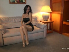 お尻, フェティッシュ, 穴開きパンティ, オマンコ, 一人, ティーン, オッパイの, ユニフォーム