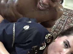 아랍, 큰 음경, 흑인, 오쟁이 진 남자, 에보니, 하드코어, 쓰리섬, 와이프