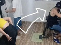 Flagrado, Traição trair, Corno manso, Fêmea, Academia, Dona de casa, Sexo grupal a três, Esposa
