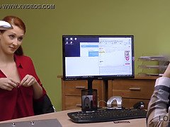 Geile alte tussi, Schwanz, Handjob, Lecken, Milf, Büro, Pov, Muschi